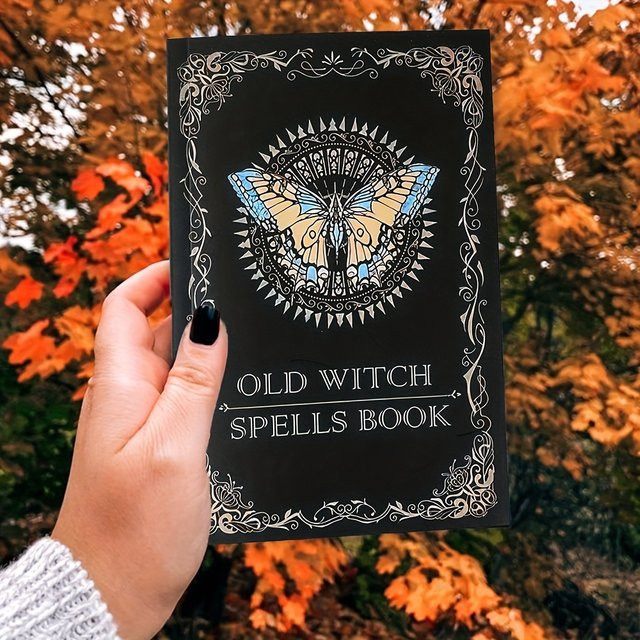 Vintage-Tagebuch als antikes Notizbuch im Hexen-Stil, schwarzes Zauberbuch für Damen und Herren - Bild 1