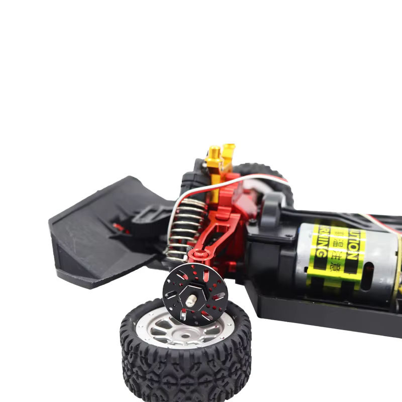 WWXRC Metall Bremsscheibe Sattel Reifen Modifikation 4-teiliges Set 1/16 RC Auto Ersatzteile Zubehör - Bild 2
