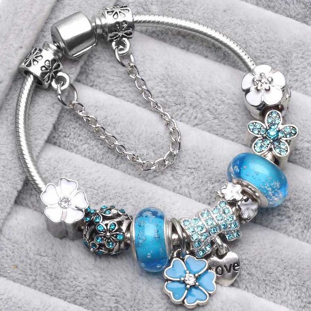 BAOPON Armband, Schlangenkette, Silber, Zirkonia, Unisex, 16-21 cm - Bild 1