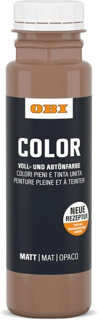 OBI Color Abtönfarbe Rehbraun 250 ml wasserbasierte Dispersionsfarbe - Bild 1