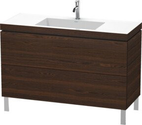 Duravit Waschtischunterschrank L-Cube c-bonded, Farbe: Natur gebürstet, lackiert, B/T/H: 120 x 48 x 69,8 cm - Bild 1