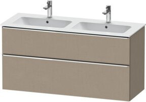 Duravit Waschtischunterschrank D-Neo in Silber und Beige mit 1 Kast und 1 Auszug, B/T/H: 128 x 46,2 x 62,5 cm - Bild 1
