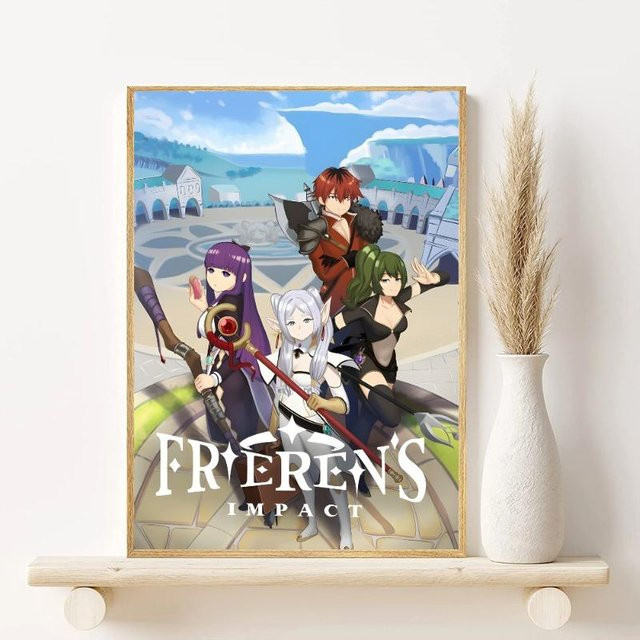 Frieren Anime Poster von Dopudu Art Museum, Mehrfarbig, Breite: 50 cm, Höhe: 80 cm - Bild 1