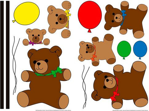 WIZARD+GENIUS Wandtattoo Kinderzimmer mit Tiermotiven in Bunt, B/H: 65 x 30 cm - Bild 1
