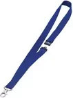 Durable Textilband für Ausweishalter und Namensschilder mit Karabinerhaken und Sicherheitsverschluss, dunkelblau, 10 Stück, L: 44 cm, B: 2 cm - Bild 1