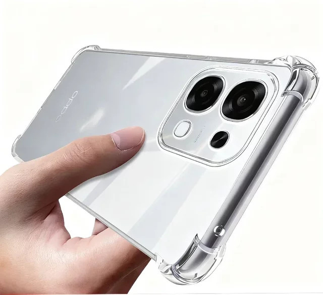 Transparente TPU Handyhülle mit verstärkten Ecken und Kameraschutz für OPPO A6 Pro 4G CPH2799 und A6 Pro 5G CPH2781 - Bild 1