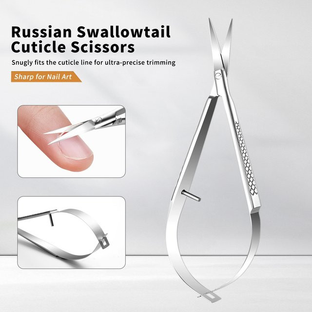 LUSLUKING Nagelhautschere aus Edelstahl, Schwalbenschwanz-Design, Unisex - Bild 1