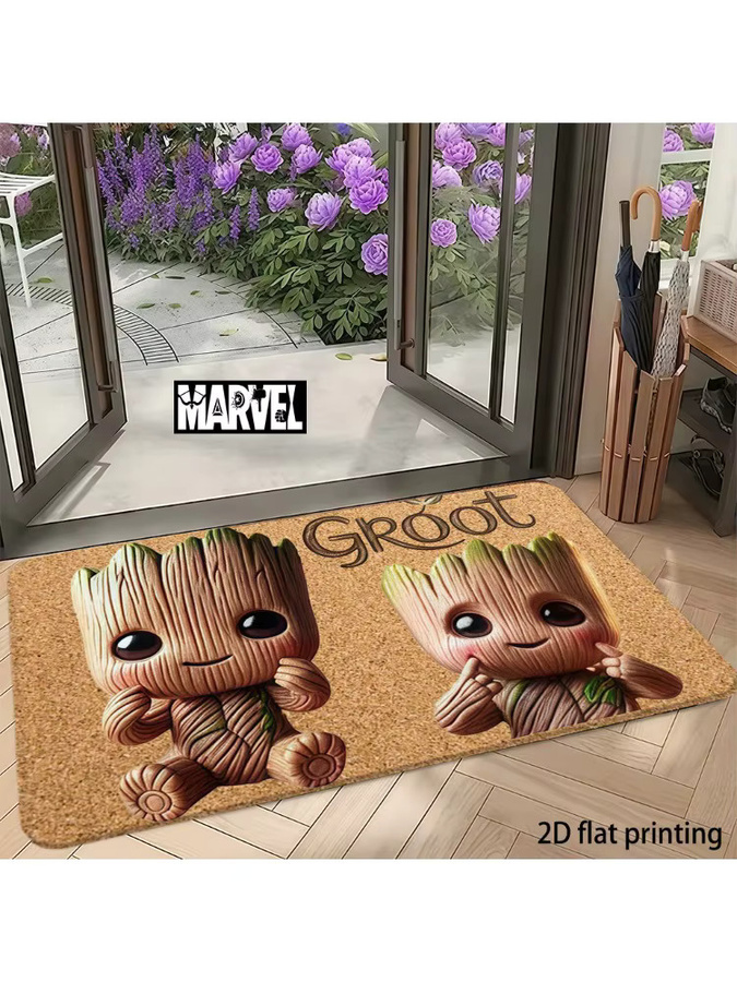 Beast Kingdom Marvel Groot Eingangsmatte, Schmutzabweisend und Schnelltrocknend, B/T: 60 x 60 cm, Multicolour - Bild 6