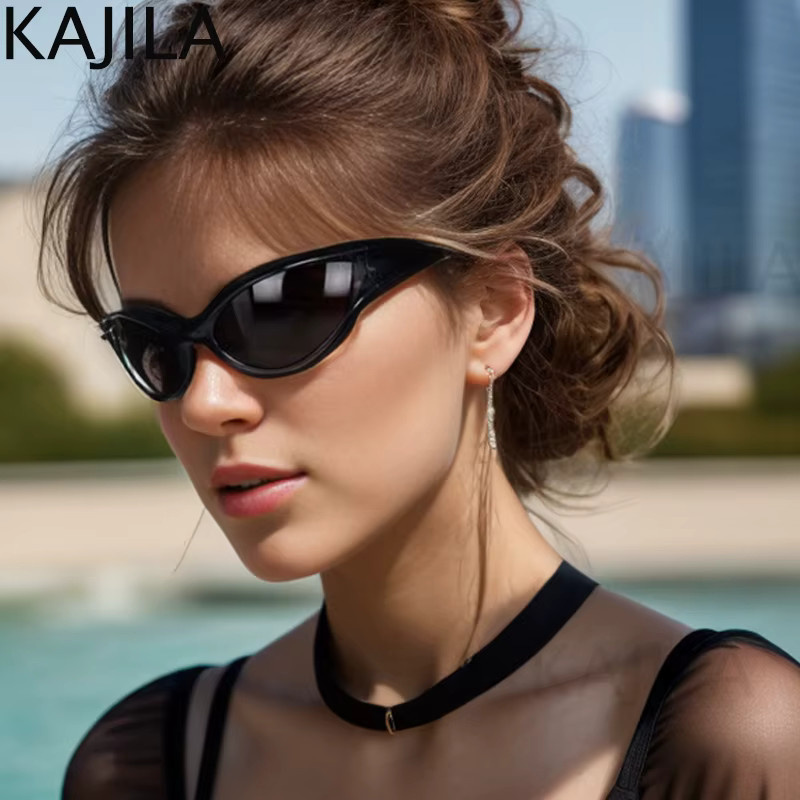 Kajila Sonnenbrille Cat Eye, Vollrand, Kunststoff, Schwarz, Unisex - Bild 3
