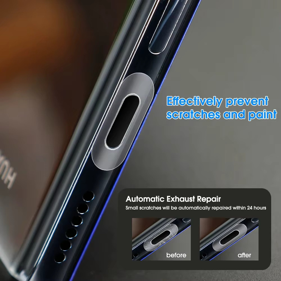 10er Set Universal Ladeport Schutzfolien für iOS, USB-C und Micro USB in Transparent von abay - Bild 3