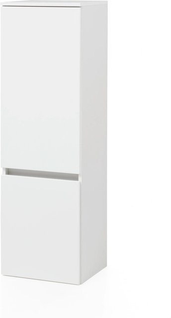 Held Möbel Midischrank Salerno Weiß Matt B/T/H: 40 x 35 x 130 cm - Bild 1