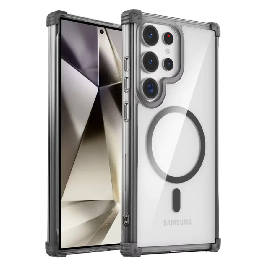 Transparente magnetische Handyhülle für Samsung Galaxy S26 S25 S24 S23 Ultra Plus mit Wireless Charging und stoßfestem Schutz - Bild 5