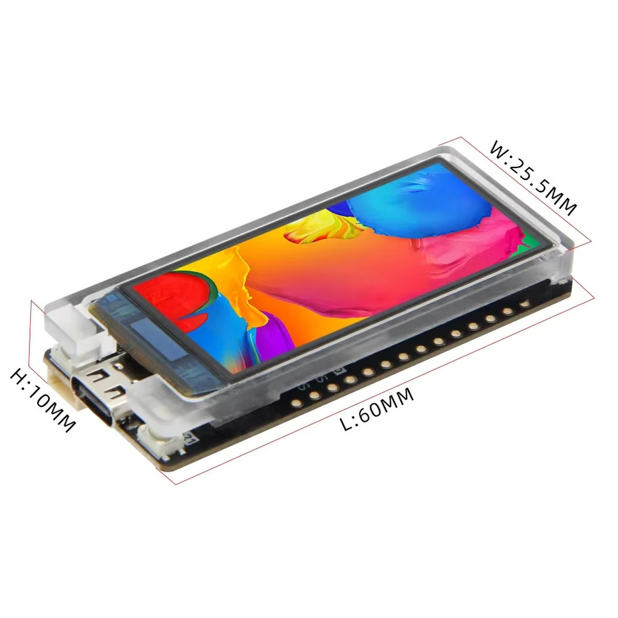Lilygo T-Display-S3 AMOLED Entwicklungsboard mit 1,91 Zoll Display, ESP32-S3, 2 programmierbaren Tasten, SPI- oder QSPI-Schnittstelle, Schwarz - Bild 3