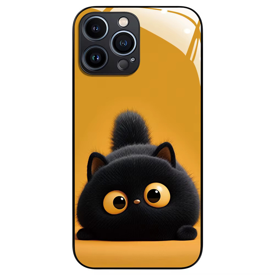 AKABEILA Handyhülle aus gehärtetem Glas mit Katzen-Design für Samsung Galaxy A57 5G A56 A55 A54 A37 A36 A34 A33 A17 A16 A15 A14 A13 A12 A53 A52 - Bild 6