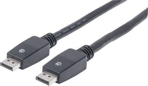 Manhattan DisplayPort Anschlusskabel Schwarz 10,00 m für 4K UHD mit Folienschirmung - Bild 1