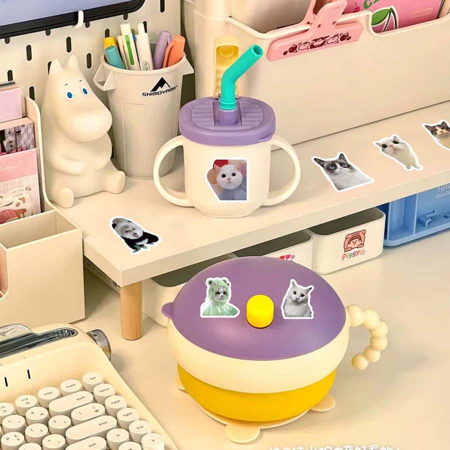 100 Stück realistische Katzen-Aufkleber Set von YourLife Store in Multicolour für Telefon und Laptop - Bild 4