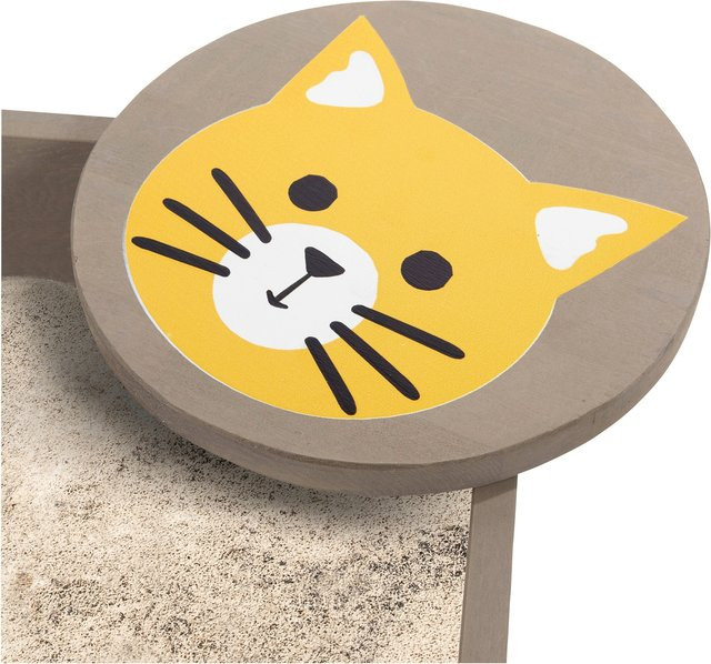 Muddy Buddy Sandkasten Wild in Grau und Multicolour aus Zypressenholz mit Oxford 420D Polyestergewebe, B/T/H: 120 x 120 x 20 cm - Bild 1