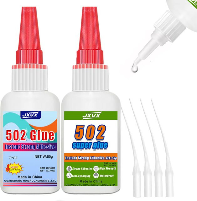 502 Superkleber Cyanacrylat Mehrzweckkleber für Metall, Kunststoff und Gummi, 50 g, transparent - Bild 1