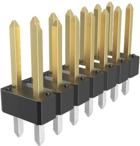 Amphenol Stiftleiste Standard 77313-101-14LF in Gold - Bild 1