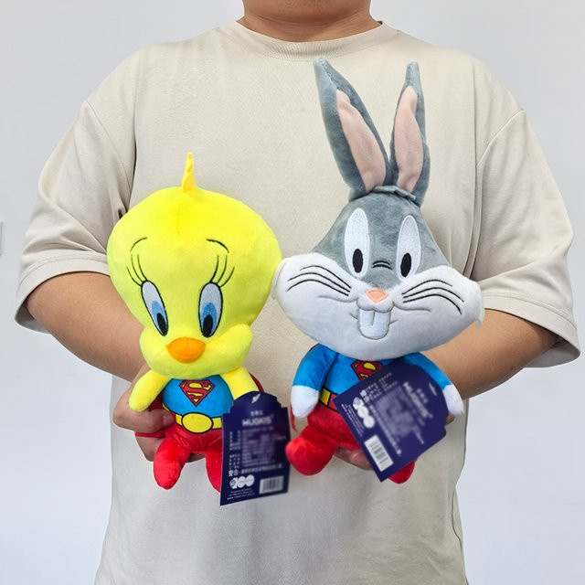 HUGKIS Looney Tunes Superman Tweety und Bugs Bunny Plüschtiere, 20 cm - Bild 1