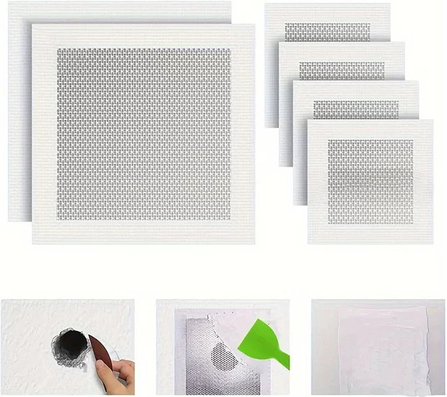 Wand-Reparatur-Patch Set zur Ausbesserung von Rissen und Löchern in Weiß - Bild 1