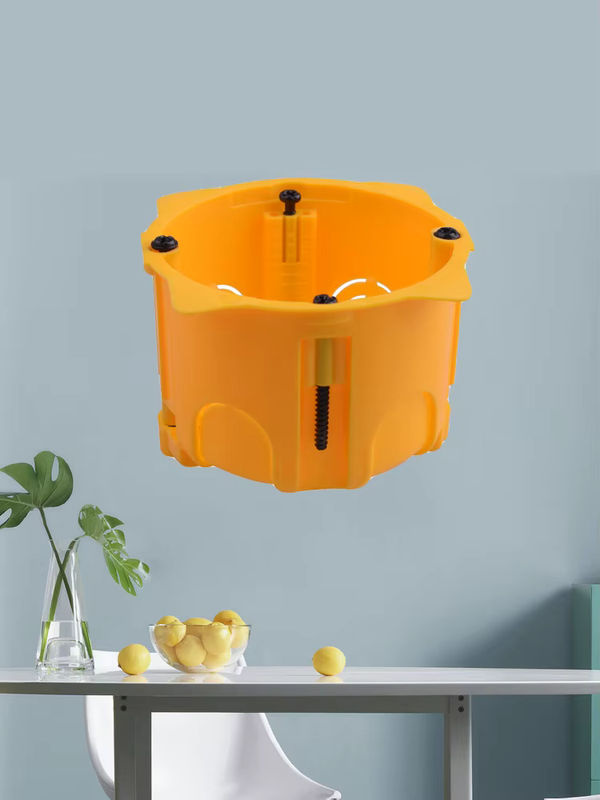 Coswall 1-Gang-Trockenfutterbox für Gipskarton und Trockenbau mit 40 mm oder 50 mm Tiefe für Schalter und Steckdosen aus feuerfestem PC-Material - Bild 4