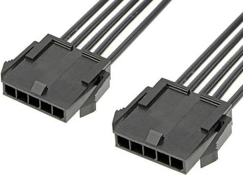 Molex Stiftgehäuse-Kabel mit 5 Polen in Schwarz 2147521052 - Bild 1