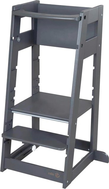 Roba Lernturm Sit & Step 2-in-1 aus Holz in Grau - Bild 1