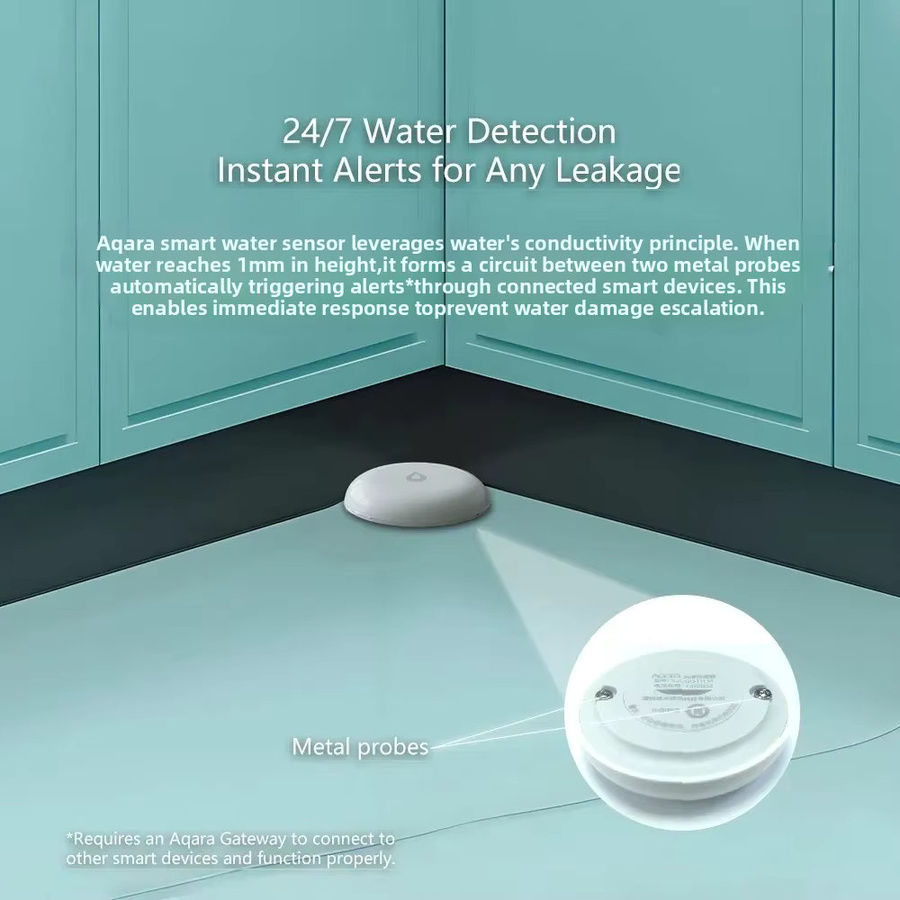 Aqara Wasserleck-Sensor ZigBee Wasserimmersion-Detektor in Weiß für Xiaomi Mi Home und Apple HomeKit - Bild 2