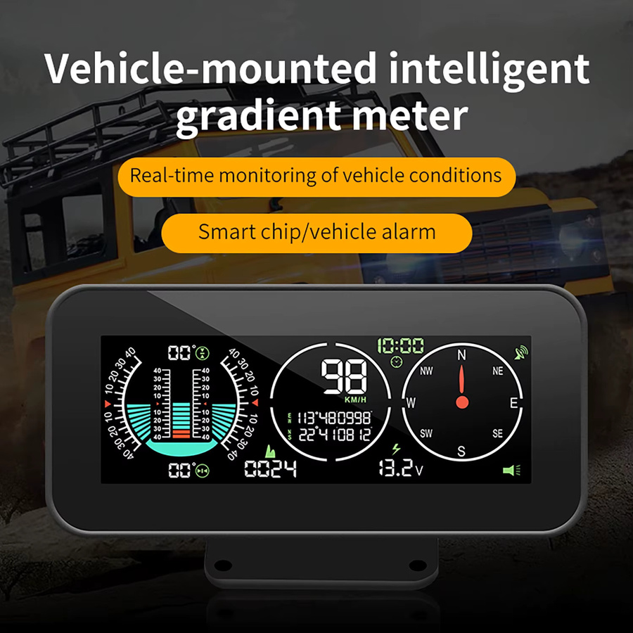 MAIMEIMI Auto Head Up Display M60 M50 Digitaler GPS Tacho mit Smart Slope Meter für Offroad 4x4 in Schwarz - Bild 1