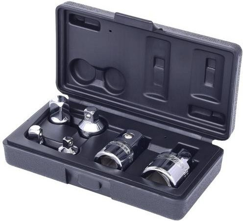 KS Tools CHROMEplus Vergrößerungs- und Reduzieradapter-Satz, 6-teilig, Silber - Bild 1
