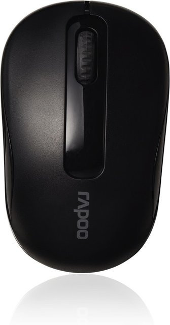 Rapoo M10 Plus Kabellose Optische Maus in Schwarz mit USB-A Anschluss - Bild 1