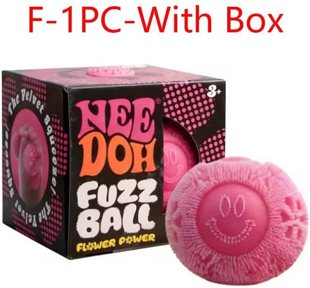 Binchi Fitness Squishy Fuzz Ball Knetspielzeug, black - Bild 1