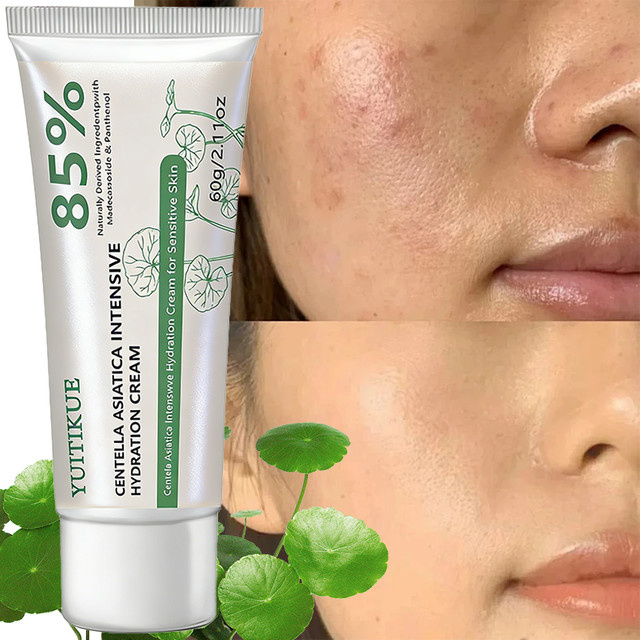 YUITIKUE Centella Asiatica Creme, 60g, für empfindliche Haut, mit Panthenol - Bild 1