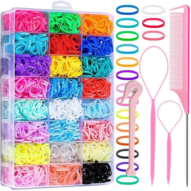 Mini elastische Haargummis, gemischt, Damen - Bild 1