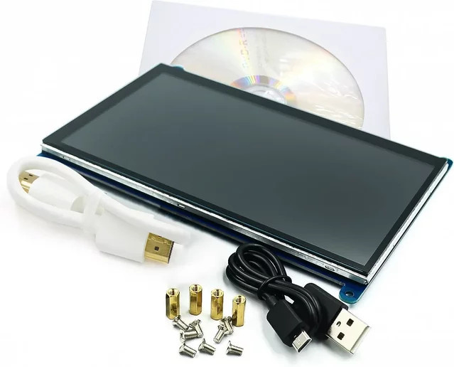 Raspberry Pi HDMI Touch-LCD-Anzeigemodul in Schwarz, kompatibel mit 3,2/3,5/5/7 Zoll und Raspberry Pi 2/3 B+ - Bild 1