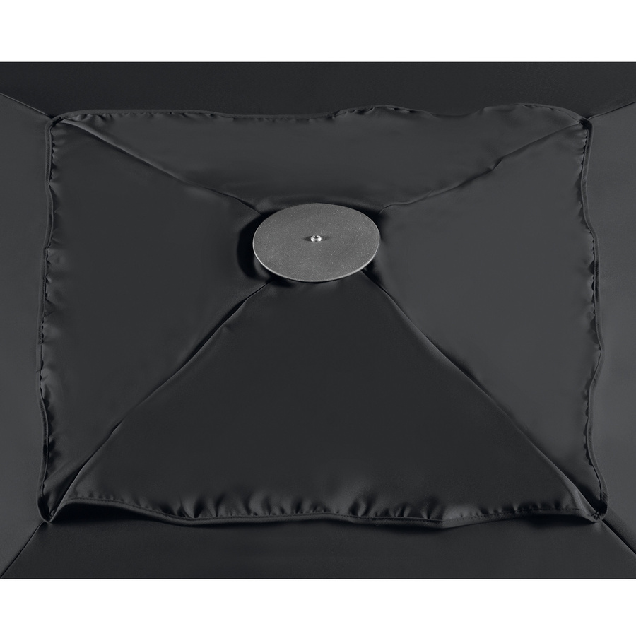 Doppler Sonnenschirm Telestar mit Windventil und Volant, anthrazit, B/T: 400 x 400 cm - Bild 2