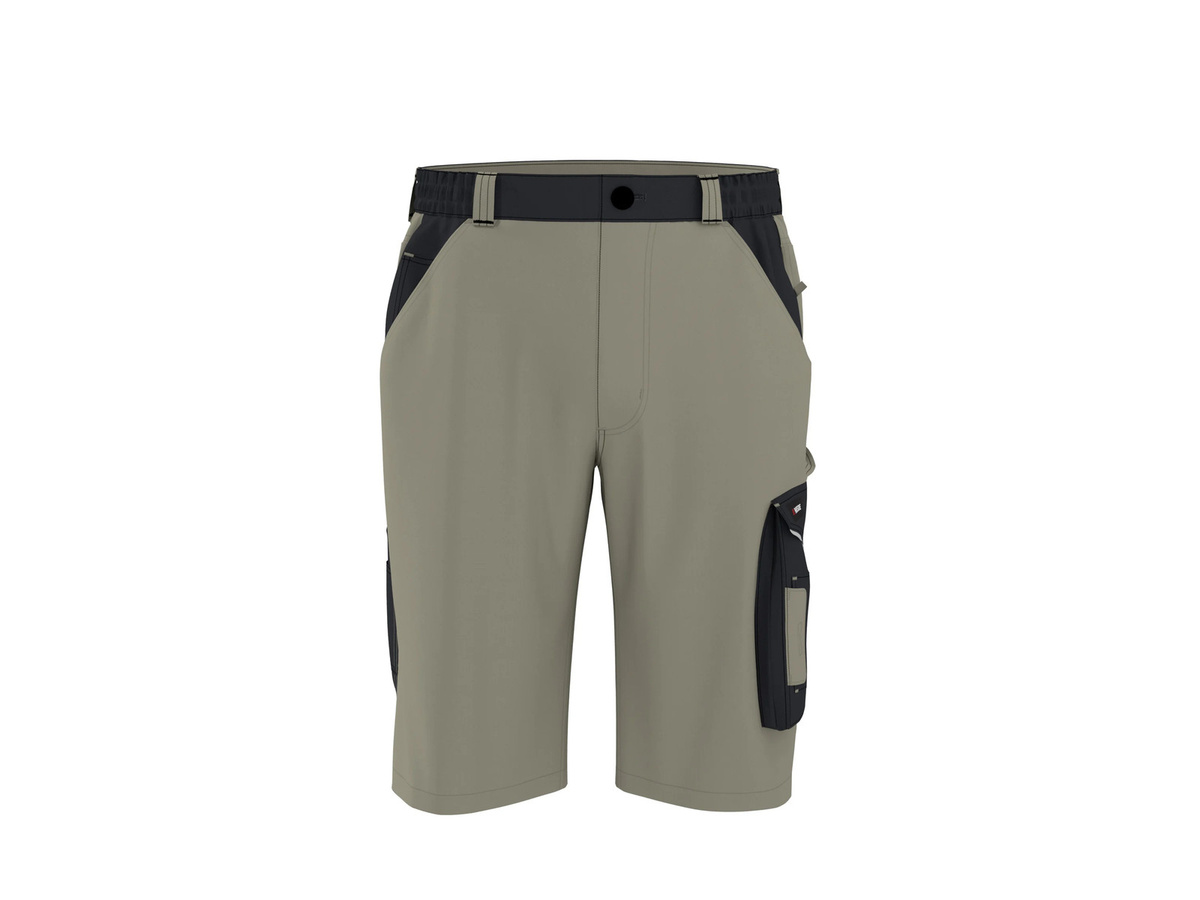 PARKSIDE Herren Arbeitshose kurz Beige Größe 48 aus Poly-Cotton mit Reflexstreifen - Bild 2