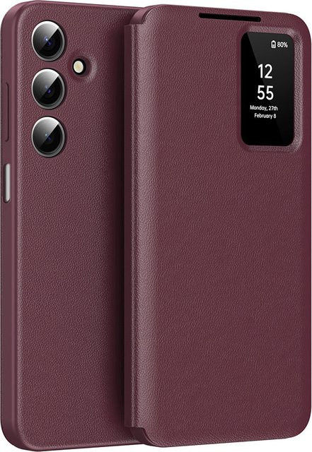 Techsuit SmartView Schutzhülle für Samsung Galaxy A17 4G, Galaxy A17 5G und Galaxy A26 A266 in Rot - Bild 1