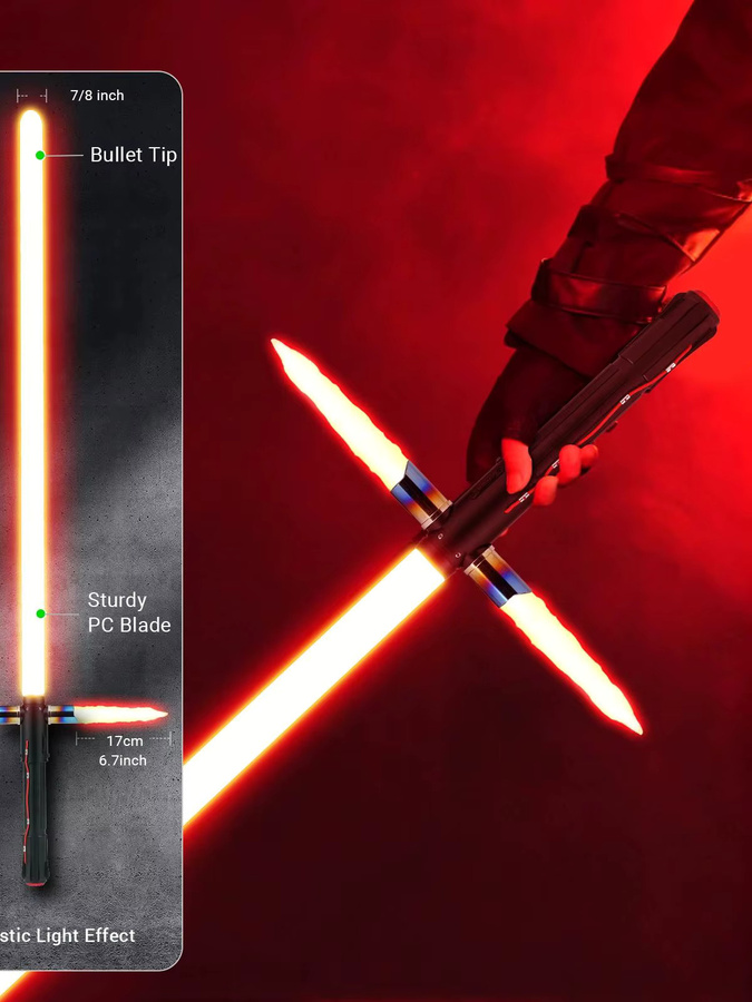 DamienSaber Kylo Ren Se Lichtschwert mit Kreuzschutz - Bild 5