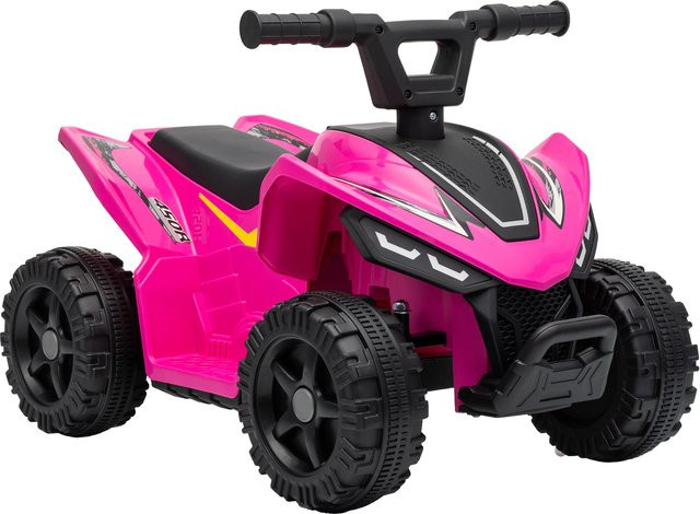 AIYAPLAY Kinder Elektro-Quad 6V mit Lithium-Akku und Lenkerknopf-Steuerung, Hellrot, für Kinder ab 1,5 Jahren, max. 25 kg Belastung, Aosom - Bild 1
