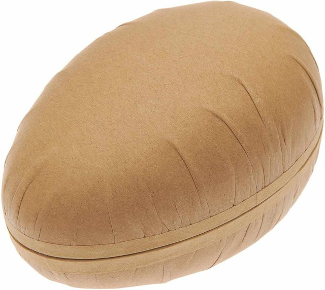 Rico Design Pappmaché Eier in Natur, 3 Stück Set mit Höhen: 9 cm, 12 cm und 15 cm - Bild 1