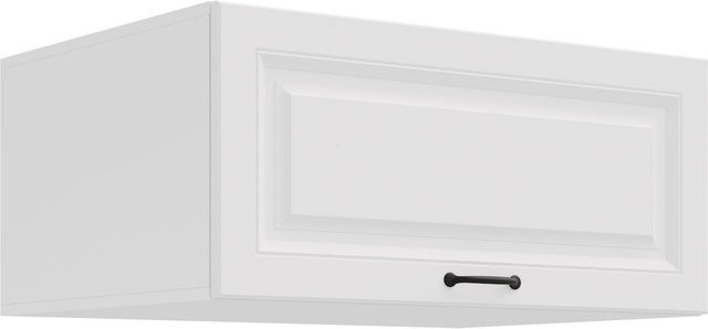 Aufsatzschrank Hochschrank STILO Weiss Matt für deine Küchenzeile Breite: 80 cm - Bild 1