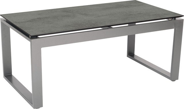 Stern Beistelltisch Allround aus Aluminium in Graphit mit Silverstar 2.0 Tischplatte in Zement-Dekor - Bild 1