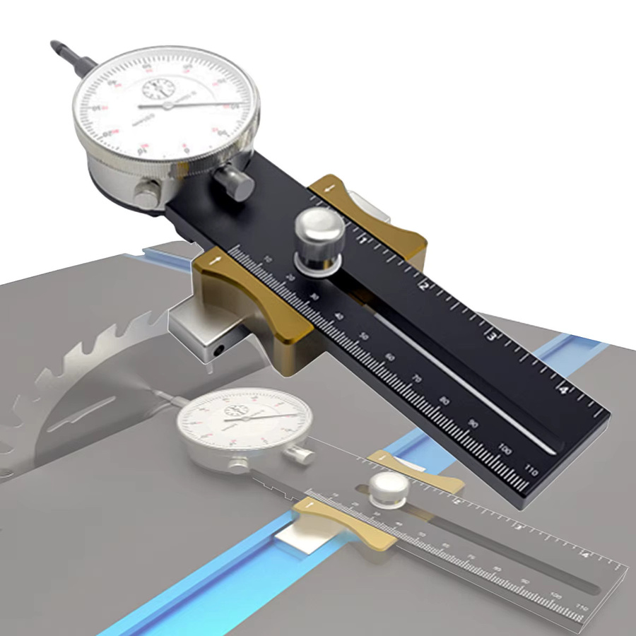 GDART Tischkreissägen-Messuhr und Parallelismus-Korrektor A-Line It in Silber zum Ausrichten und Kalibrieren von Sägeblättern und Werkstattmaschinen - Bild 2