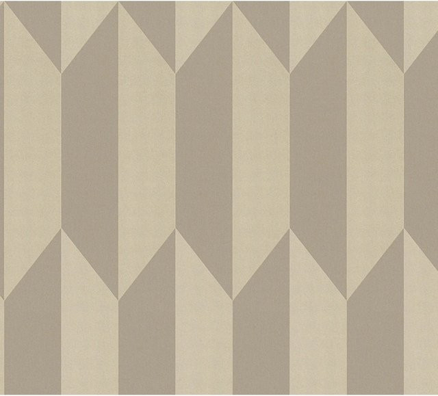 A.S. Création Vliestapete mit geometrischem 3D-Grafik-Effekt in Silber und Beige, Breite: 0,53 m, Länge: 10,05 m - Bild 1