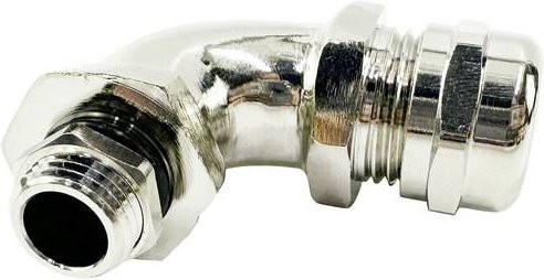 TRU COMPONENTS Kabelverschraubung M50 x 1.5 aus vernickeltem Messing in Silber Matt - Bild 1