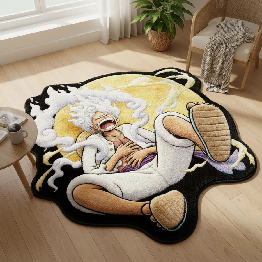 Bandai One Piece Luffy Gear 5 Anime-Teppich in Multicolour, weich und rutschfest für dein Schlafzimmer oder Gaming-Zimmer - Bild 2