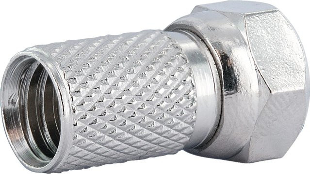 Schwaiger F-Aufdrehstecker FST7004 4er-Set in Silber Ø 7 mm - Bild 2