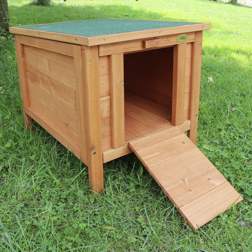 HABAU Kleintierhaus Maxi aus Tannenholz in Braun, B/H/T: 50 x 46 x 40 cm - Bild 2